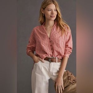 Anthropologie Pilcro The Tavi Buttondown Shirt Sz XL